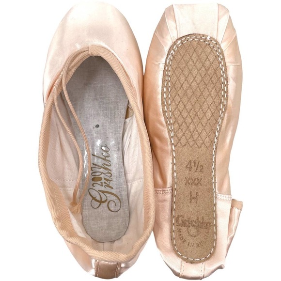 Grishko 2007 European Pink Hard Shank Ballet Pointe Shoes 4.5 3X HS - Picture 5 of 7